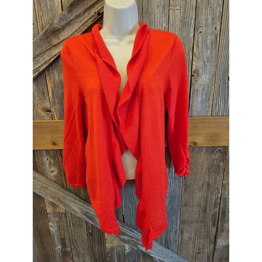 Chicos Red Cardigan Tunic Size 0 Small